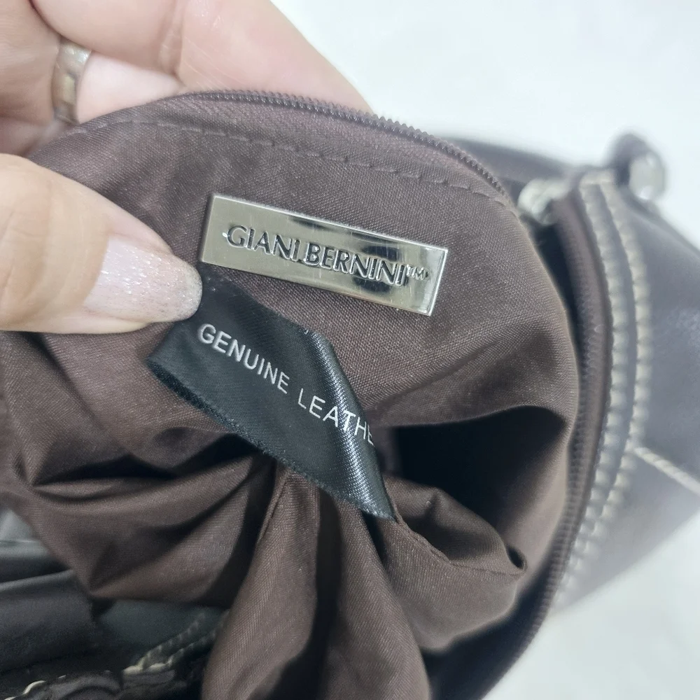 Giani Bernini brown leather Hobo Bag